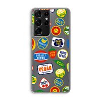 Fruitsticker: Samsung Galaxy S21 Ultra Transparant Hoesje Fruitsticker: Samsung Galaxy S21 Ultra Transparant Hoesje