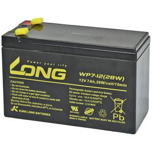 Long WP7-12(28W)-M/F1 Loodaccu 12 V 7 Ah Loodvlies (AGM) (b x h x d) 151 x 102 x 65 mm Kabelschoen 4.8 mm VDS-certificering, Geringe zelfontlading,