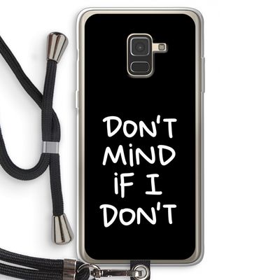 Don't Mind: Samsung Galaxy A8 (2018) Transparant Hoesje met koord