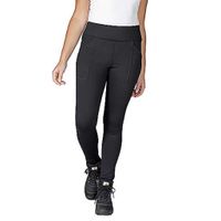 Force Fitted Heavyweight Lined Zwart Legging Dames - thumbnail