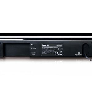 Lenco SB-080BK soundbar luidspreker Zwart 2.1 kanalen 80 W