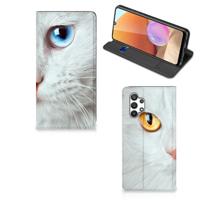 Samsung Galaxy A32 4G | A32 5G Enterprise Editie | Hoesje maken | Witte Kat