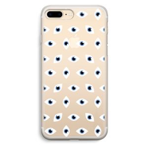 Eyes pattern: iPhone 7 Plus Transparant Hoesje