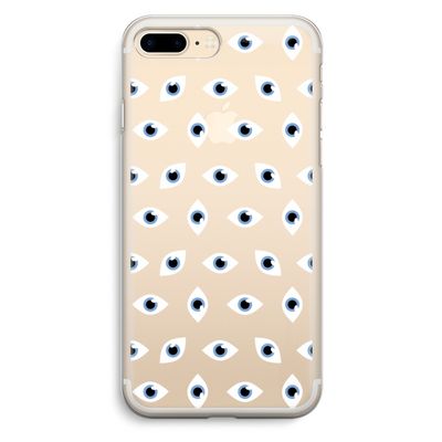 Eyes pattern: iPhone 7 Plus Transparant Hoesje