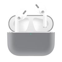 Voor AirPods Pro effen kleur silicone oortelefoon beschermhoes (grijs)