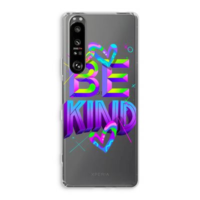 Be Kind: Sony Xperia 1 III Transparant Hoesje