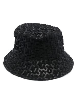 GCDS bob à motif monogrammé embossé - Noir