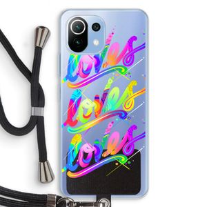 Loves: Xiaomi Mi 11 Lite Transparant Hoesje met koord