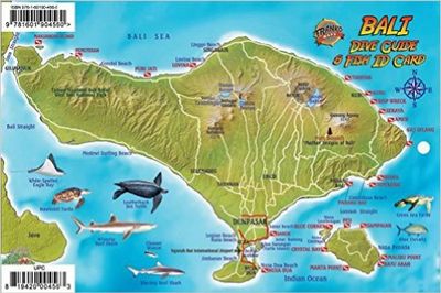 Waterkaart Fish Card Bali Dive Guide & Fish ID Card / Indonesian Coral Reef Creatures | Franko Maps