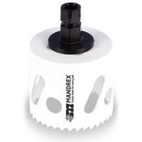 Gatzaag 57mm M42 45mm diep Mandrex Bi-metaal SpeedXcut met Quick Adapter Gatzaag 57mm M42 45mm diep Mandrex Bi-metaal SpeedXcut met Quick Adapter