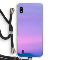 Sunset pastel: Samsung Galaxy A10 Transparant Hoesje met koord