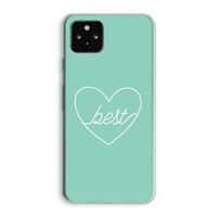 Best heart pastel: Google Pixel 5a 5G Transparant Hoesje