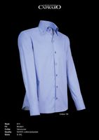 Giovanni Capraro 915-39 Heren Overhemd - Licht Blauw [Navy accent] - thumbnail