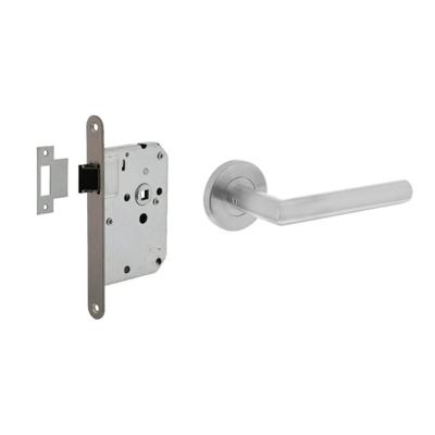 Intersteel Compleet deurklinksetHoek 90 RVS - 0035.210005