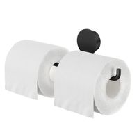 Geesa Opal toiletrolhouder dubbel zwart