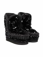 Mou Kids bottines Eskimo à sequins - Noir