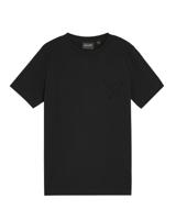 Lyle & Scott winter t-shirt jongens - zwart - gebroduurd