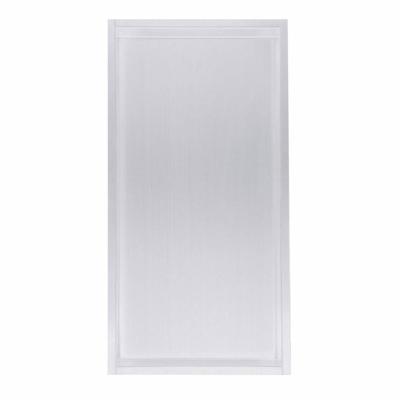 Inbouwnis 30x60x7 cm RVS Mat Wit Aqua Splash