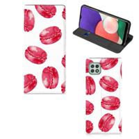 Samsung Galaxy A22 5G | Flip Style Cover | Pink Macarons