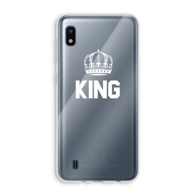 King zwart: Samsung Galaxy A10 Transparant Hoesje