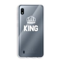 King zwart: Samsung Galaxy A10 Transparant Hoesje