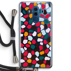 Colored Giraffe: Huawei Mate 10 Pro Transparant Hoesje met koord