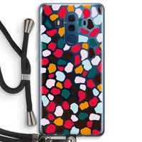 Colored Giraffe: Huawei Mate 10 Pro Transparant Hoesje met koord