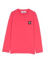 Stone Island Junior Compass-motif cotton sweatshirt - Rose - thumbnail