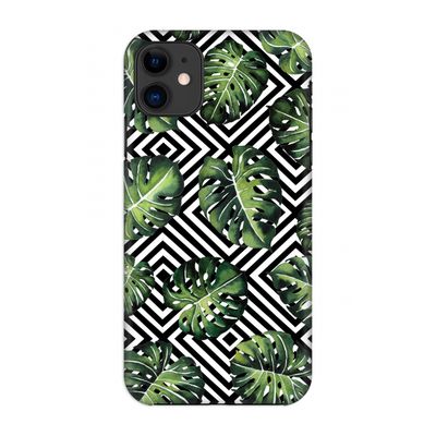 Geometrische jungle: Volledig geprint iPhone 11 Hoesje