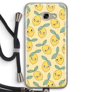 Citroenen: Samsung Galaxy A5 (2017) Transparant Hoesje met koord