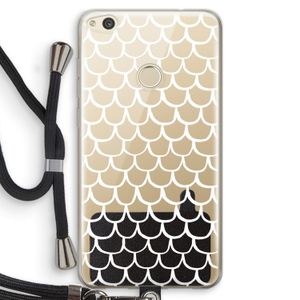 Dakpannetjes: Huawei Ascend P8 Lite (2017) Transparant Hoesje met koord