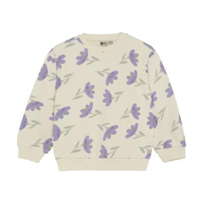 Daily7 winter sweater meisjes - wit - bloemen