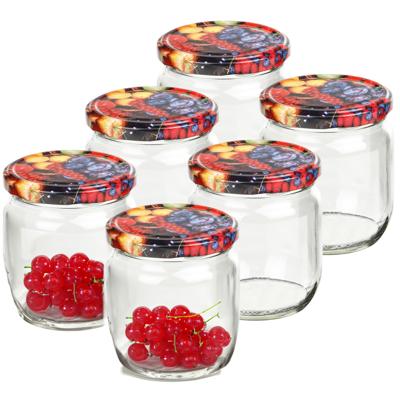 Weckpotten/inmaakpotten met schroefdop 24x - glas - 425 ml