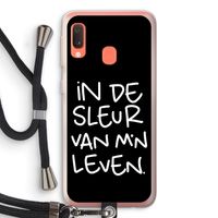 De Sleur: Samsung Galaxy A20e Transparant Hoesje met koord
