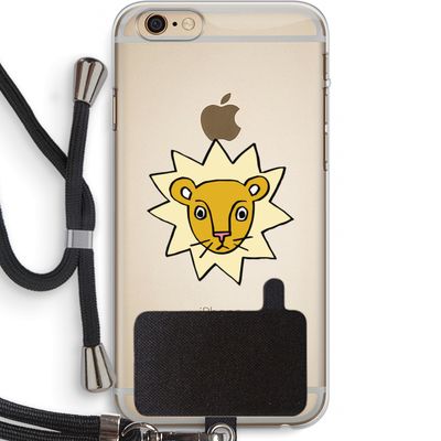 Kleine leeuw: iPhone 6 PLUS / 6S PLUS Transparant Hoesje met koord