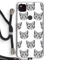 Kitten: Pixel 4a 5G Transparant Hoesje met koord