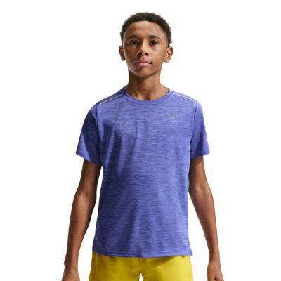 Nike Miler Trainingsshirt Kids Paars Zilver