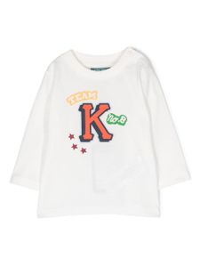 Kenzo Kids t-shirt à logo imprimé - Blanc