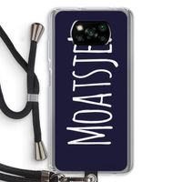 Moatsje!: Xiaomi Poco X3 NFC Transparant Hoesje met koord Moatsje!: Xiaomi Poco X3 NFC Transparant Hoesje met koord