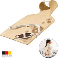 Beurer HK 58 Cosy Warmtekussen - Elektrisch Warmtekussen voor Rug en Nek - 6 Warmtestanden - Ergonomische Pasvorm met Buikriem en Klittenbandsluiting - Snelle Opwarming - Zachte Fleece - Machinewasbaar