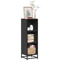 Boekenkast 33,5x33x107,5 cm bewerkt hout zwart