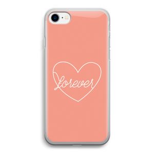 Forever heart: iPhone SE 2020 Transparant Hoesje