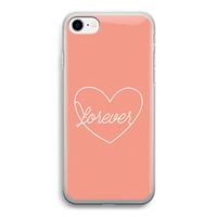 Forever heart: iPhone SE 2020 Transparant Hoesje