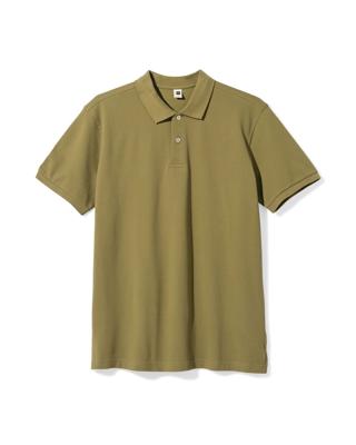HEMA Herenpolo Denton regular fit piqué middengroen (middengroen)