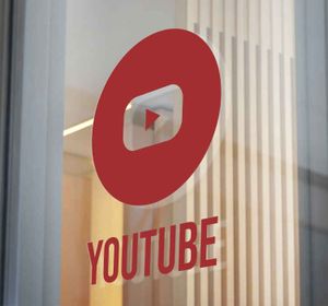 Stickers raam Youtube-logo