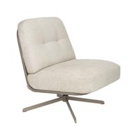 Zuiver Draaifauteuil 'Benjamin' kleur Crème Zuiver Draaifauteuil 'Benjamin' kleur Crème