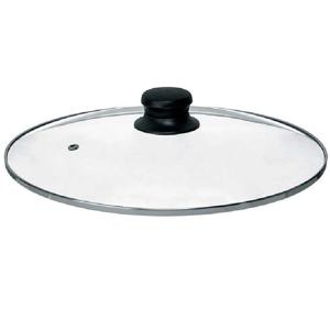 Universele pannendeksel voor pannen van 28 cm - glas - stoomgaatje - D28.5 x H6 cm