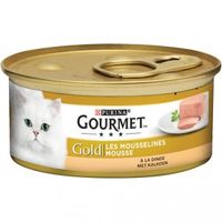 Gourmet Gold Mousse met kalkoen kattenvoer (blik 85 g) 1 tray (24 x 85 g)