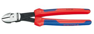 Knipex Kracht-zijsnijtang zwart geatramenteerd met meer-componentengrepen 250 mm - 7422250