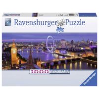 Ravensburger puzzel Panorama Londen bij nacht - 1000 stukjes - thumbnail